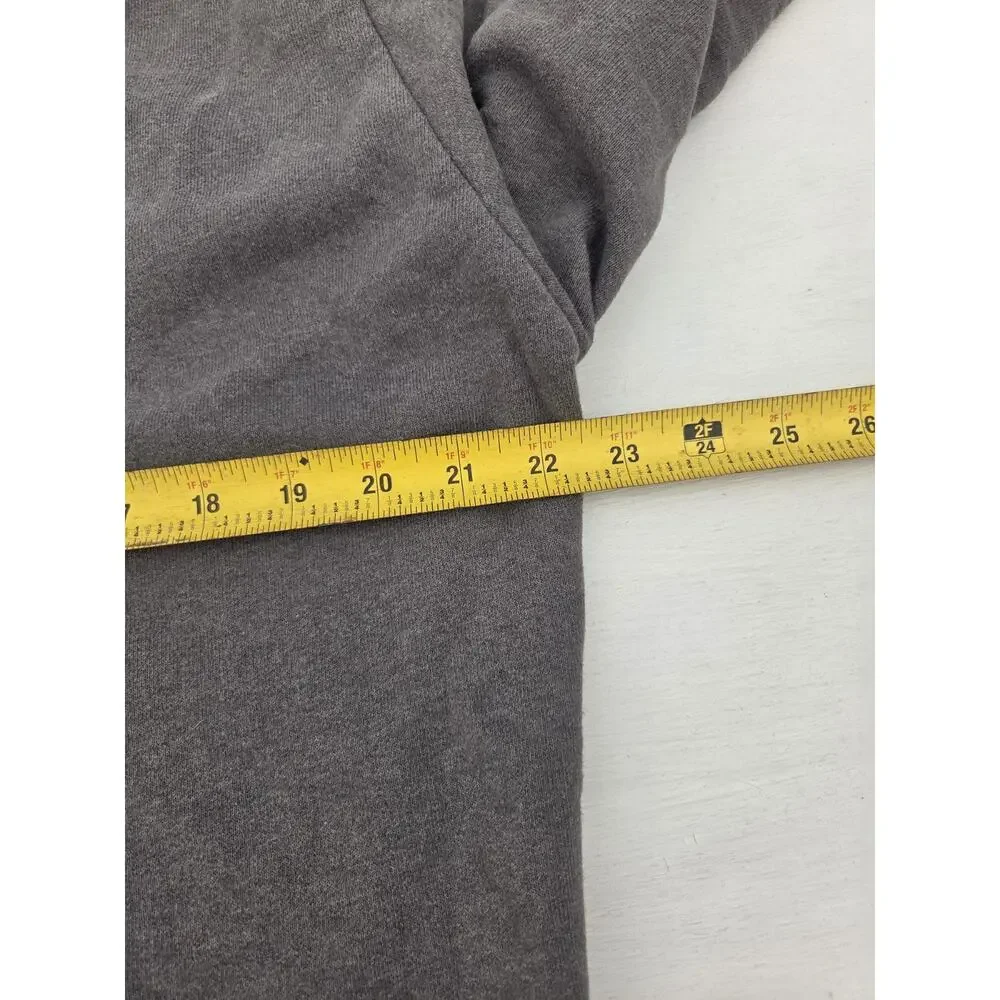 The North Face Mens Hoodie Sweatshirt Large Gray Pullover Graphic Logo READ